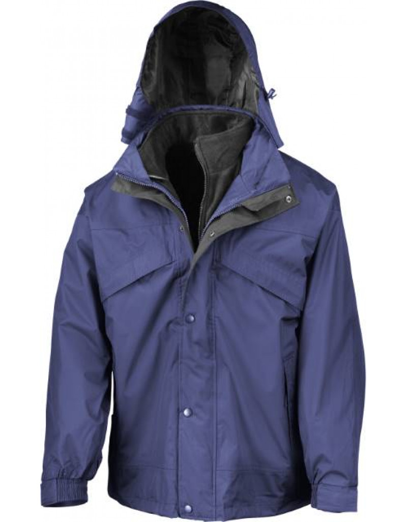 Jachetă 3 în 1 cu fermoar și clemă